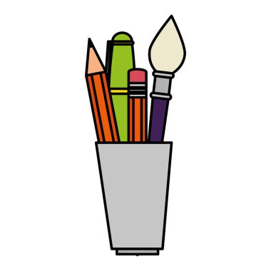 malzemeleri simgeleri ile kalem likleri