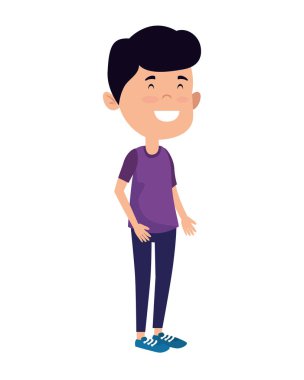 mutlu öğrenci çocuk komik karakter