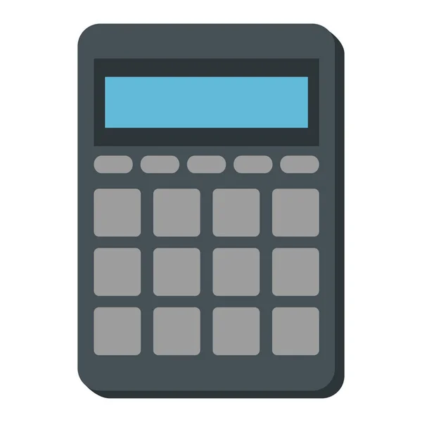 Calculadora matemáticas dispositivo aislado icono — Vector de stock
