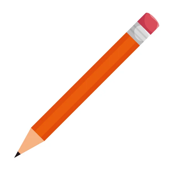 연필 학교 공급의 고립된 아이콘 — 스톡 벡터