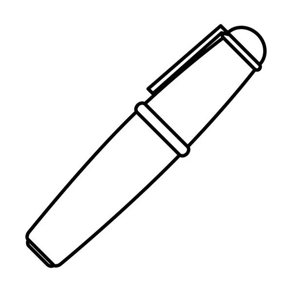 Pen schoolbenodigdheden geïsoleerd icoon — Stockvector