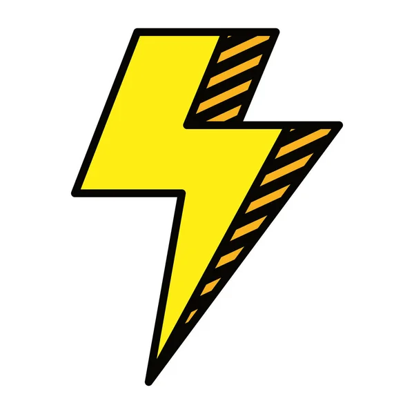 Power Thunder elektrisch Ray icon — Stockvector