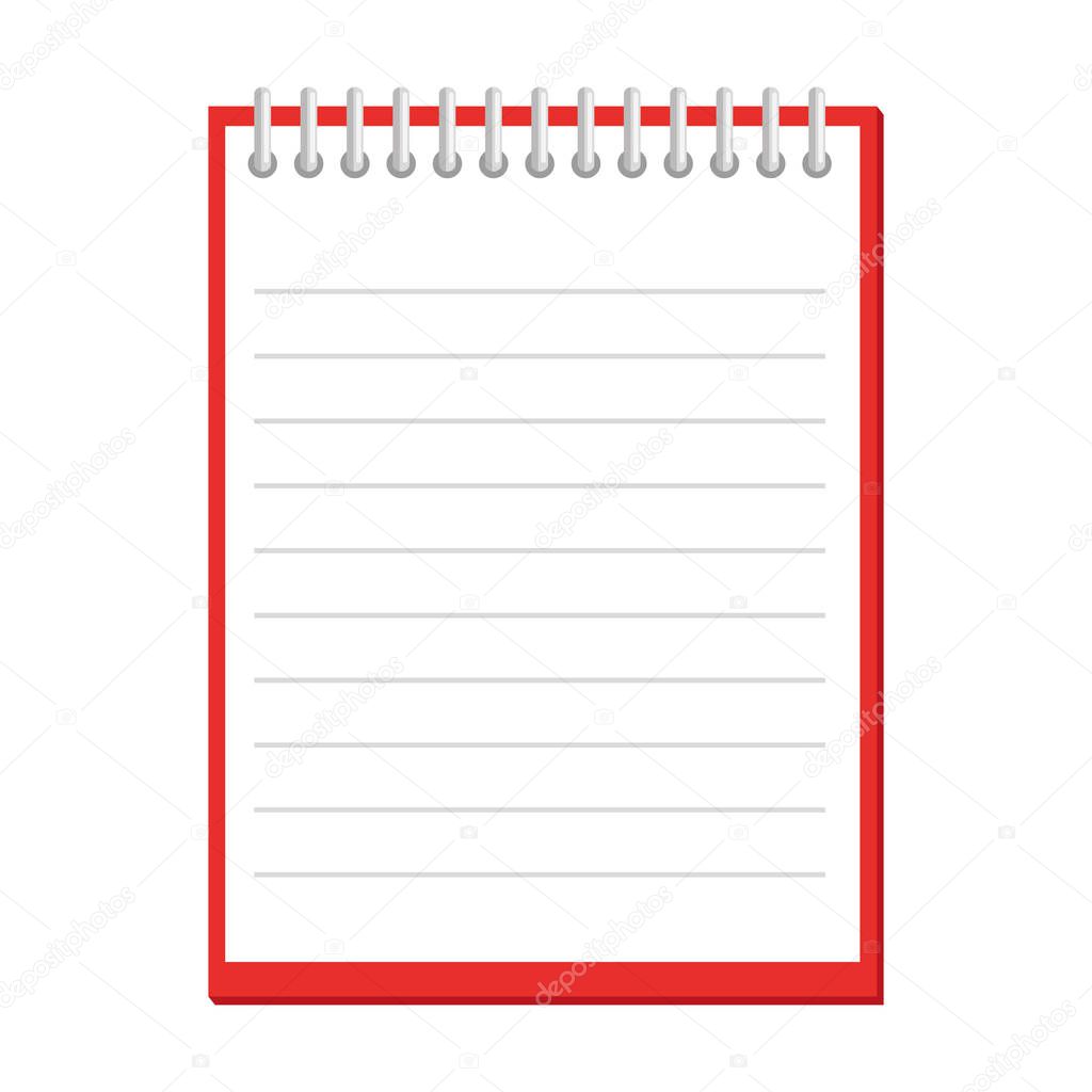 note book school supply icon