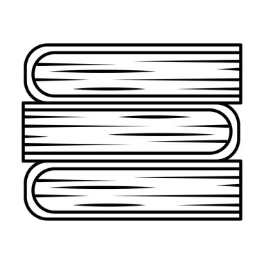 yığın kitapları izole edilmiş simge