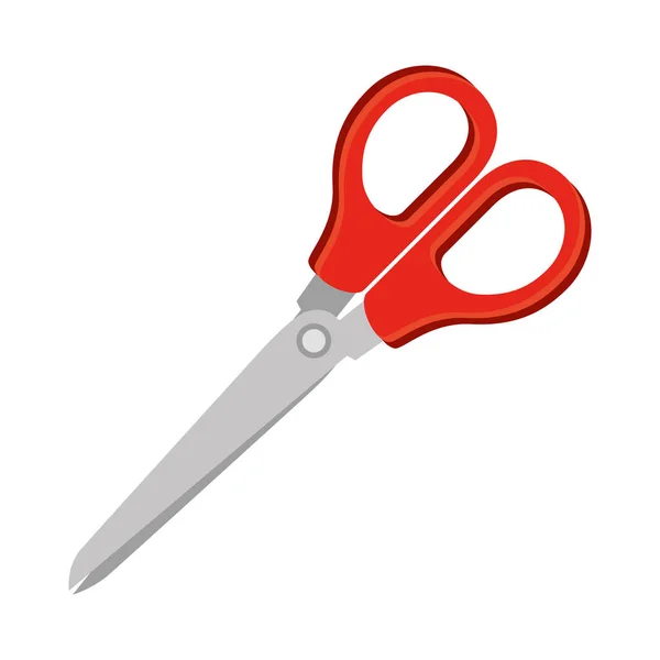Nożyczki wyciąć szkoły dostaw ikona — Wektor stockowy