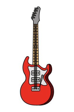 elektro gitar enstrümanı müzik simgesi