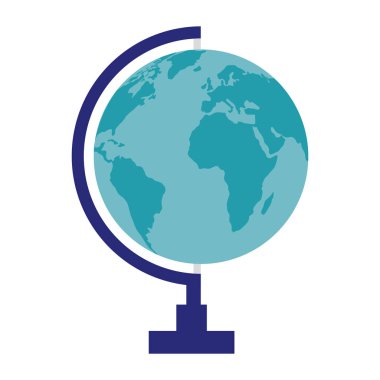 dünya haritası dünya izole simgesi