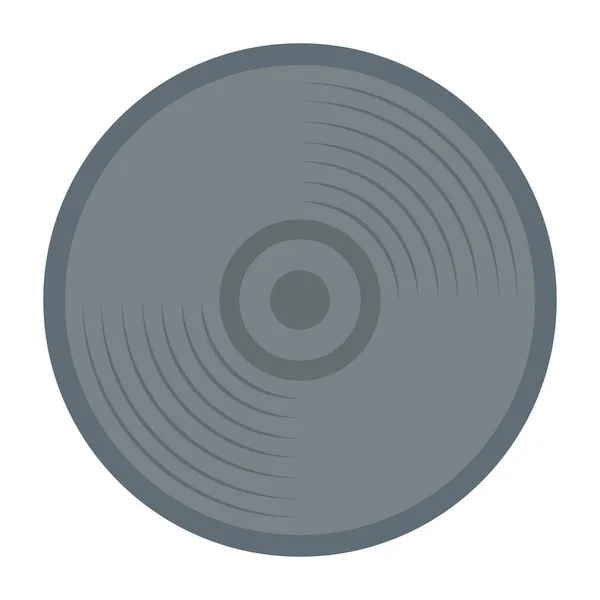 Icône de périphérique audio disque compact — Image vectorielle