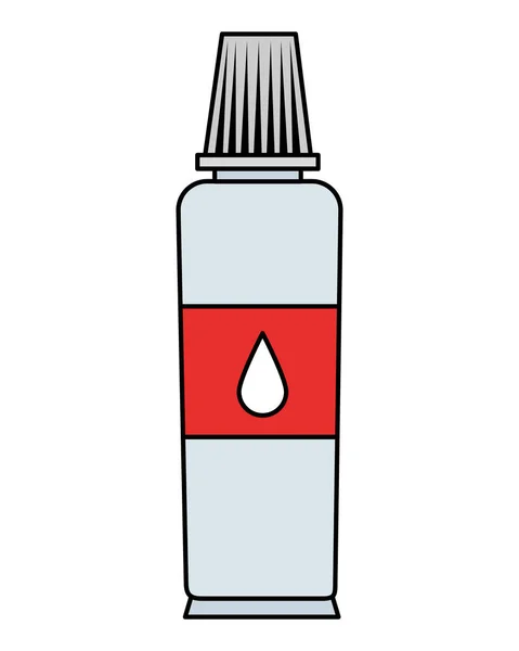 Glue bottle school supply icon — Stock Vector