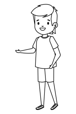 mutlu öğrenci çocuk komik karakter