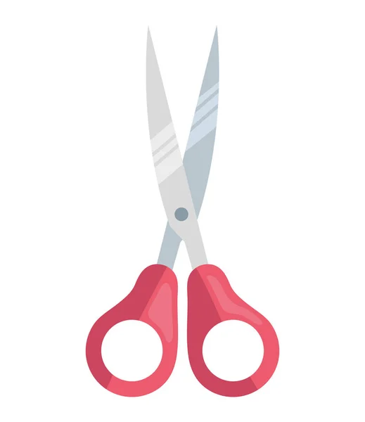 Scissors cut school supply icon — Stock Vector