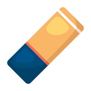 Silgi okulu ikonu izole edilmiş