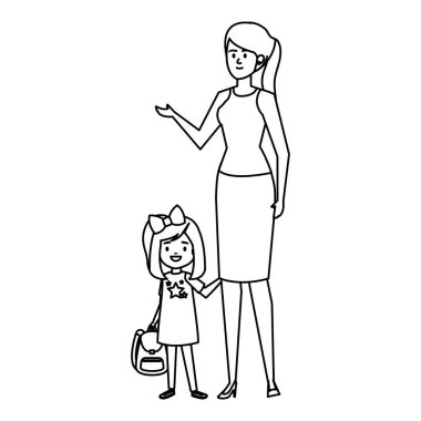 kadın öğretmen ile mutlu öğrenci kız