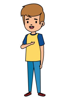 mutlu öğrenci çocuk komik karakter