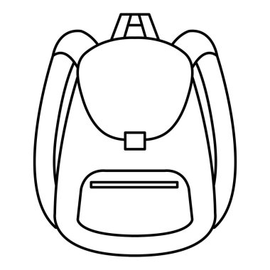 okul çantası ikonu izole edilmiş