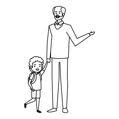 erkek öğretmen ile mutlu öğrenci çocuk