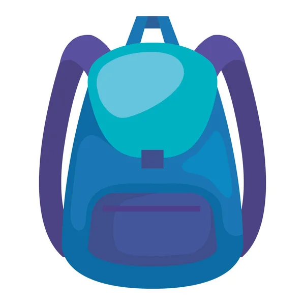 School bag supply isolated icon — Stock Vector