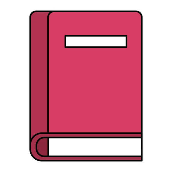 Textbook school supply education icon — Stock Vector