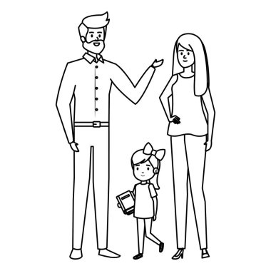 çift öğretmen ile mutlu öğrenci kız