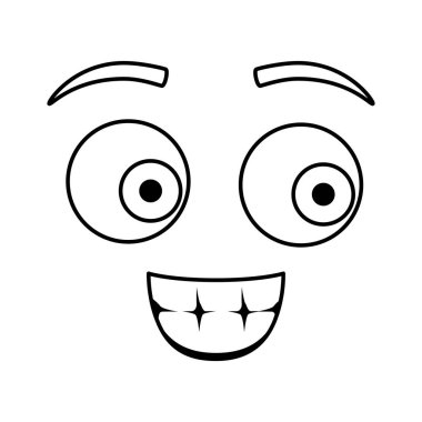 mutlu ifade yüz kawaii karakter