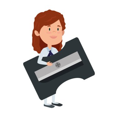 bileyici kaynağı ile mutlu öğrenci kız