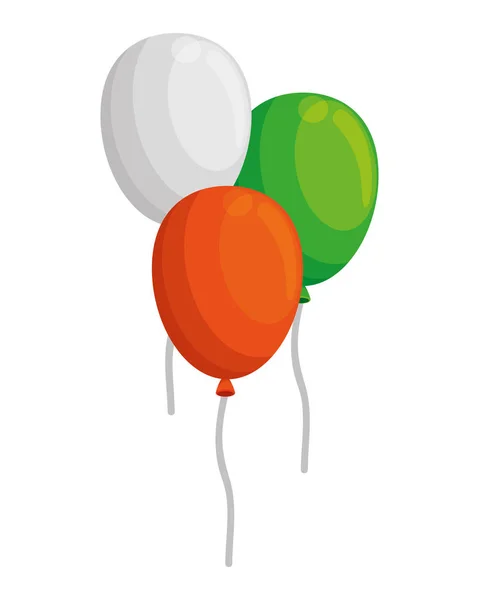Ballonger helium flytande dekorativa ikoner — Stock vektor