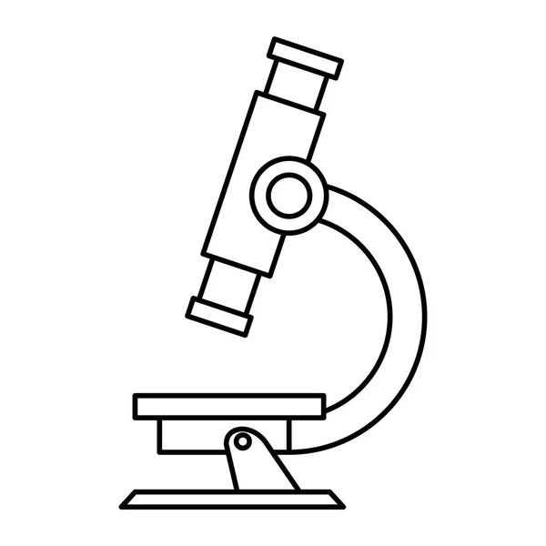 Microscopio laboratorio fornitura isolato icona — Vettoriale Stock