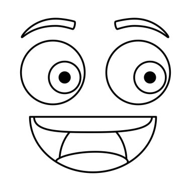 mutlu ifade yüz kawaii karakter