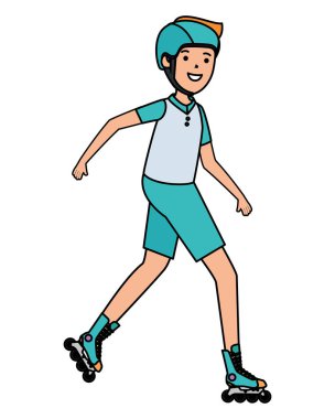 paten mutlu atletik çocuk