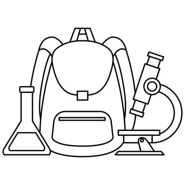 mikroskop ve tüp testi ile okul çantası temini