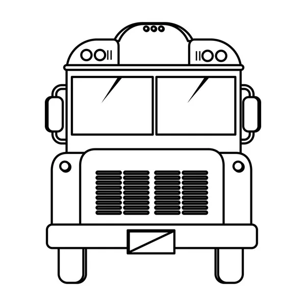 Schulbusverkehr isoliert — Stockvektor