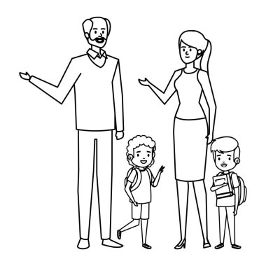 çift öğretmenler ile mutlu öğrenci erkek