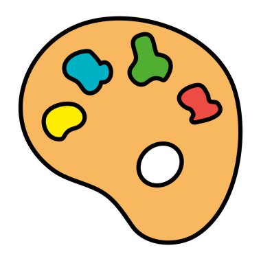 resim rengi paleti izole edilmiş simge