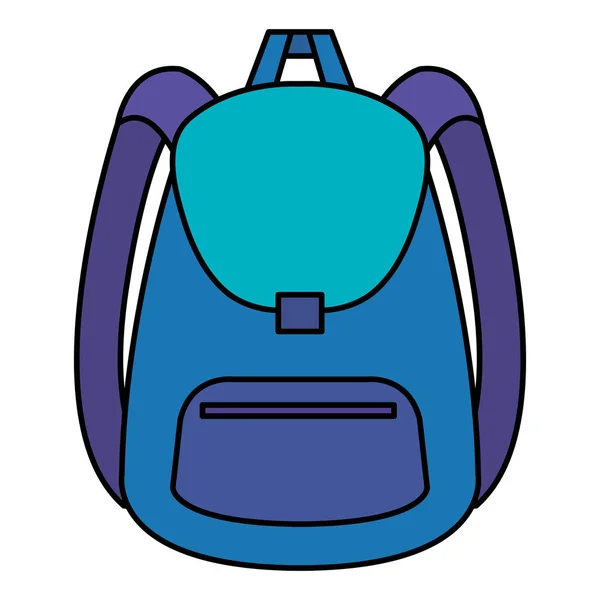 Schooltas levering geïsoleerde pictogram — Stockvector