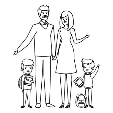 çift öğretmenler ile mutlu öğrenci erkek