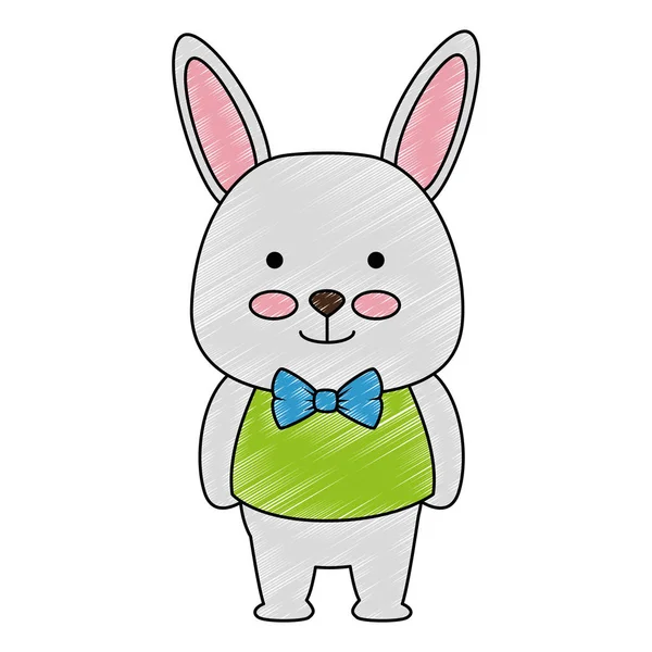 Ikona znaku roztomilý králík — Stockový vektor