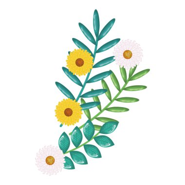 çiçek ve Bahçe dekoratif yaprakları