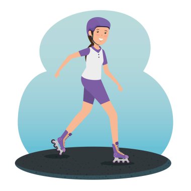 kız eğitim paten fitness etkinliği paten