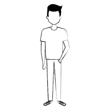 genç adam avatar karakter