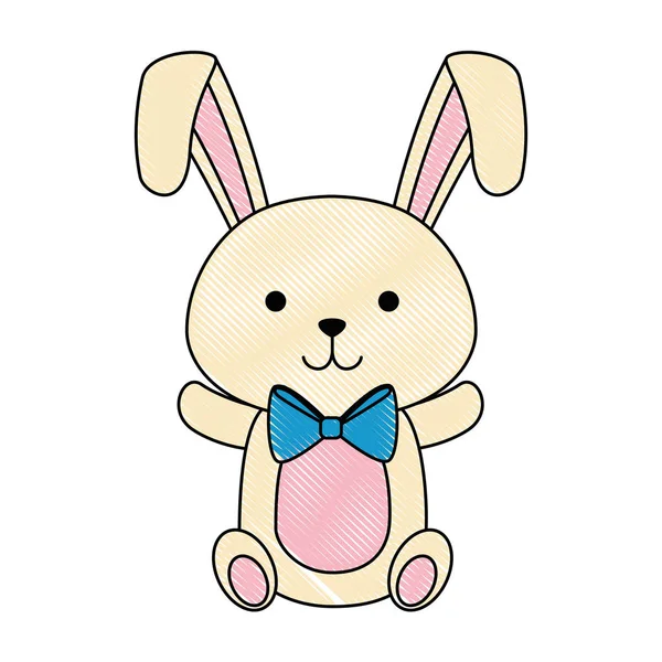Миле святкування Великодня кролика — стоковий вектор