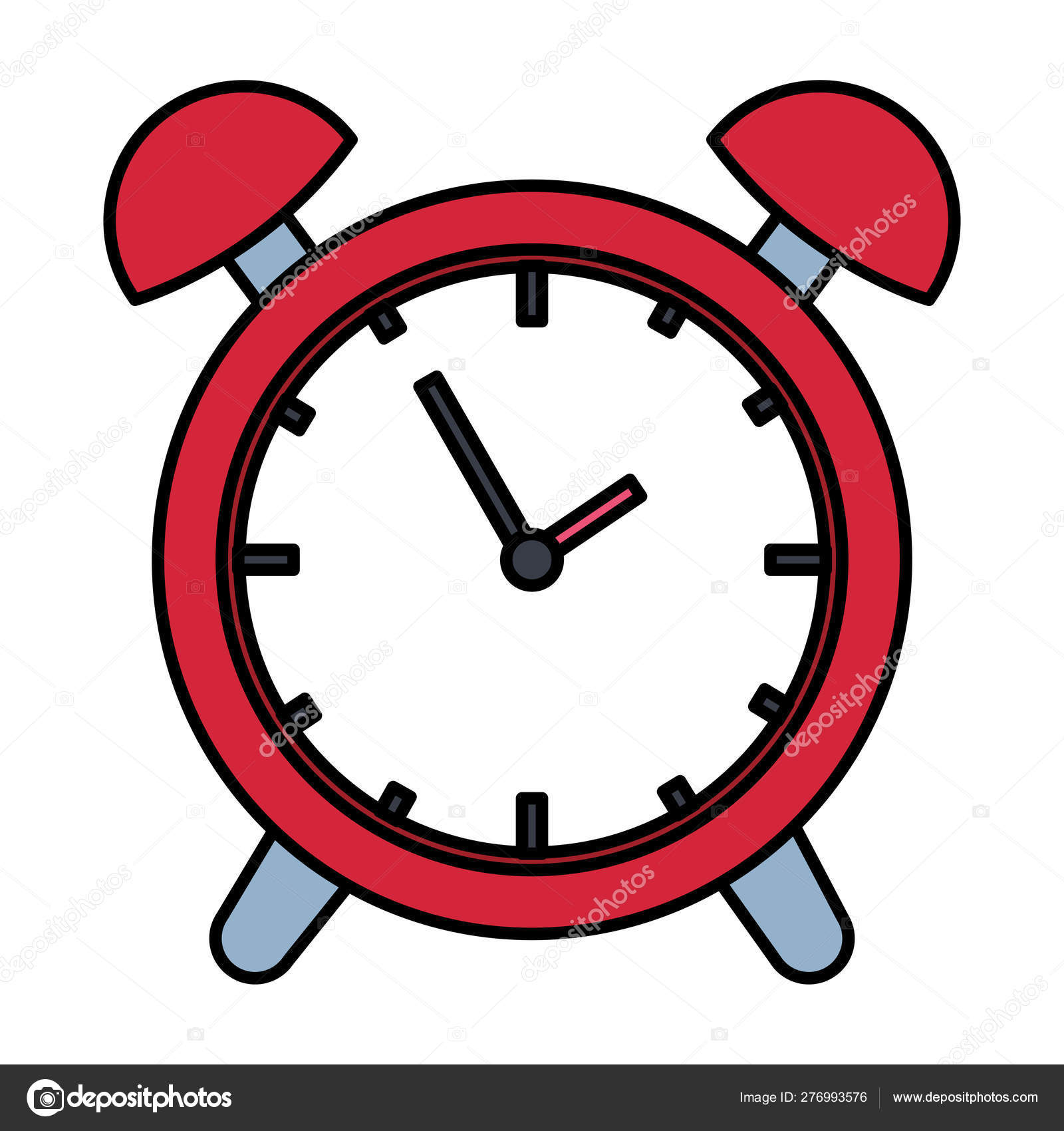 Alarm clock time reminder icon Stock Vector by ©yupiramos 276993576, image size:1600x1700