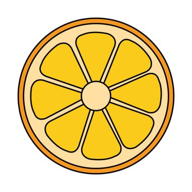 meyve narenciye taze simge yarım turuncu