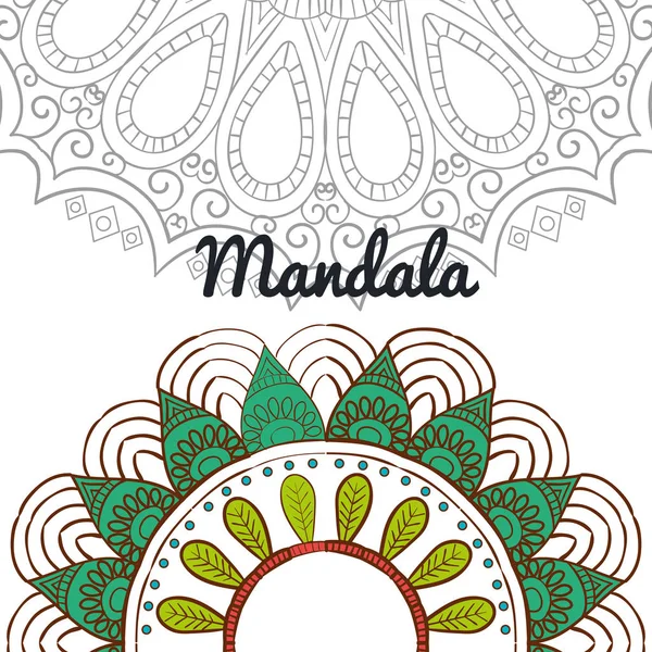 Beau design mandala — Image vectorielle