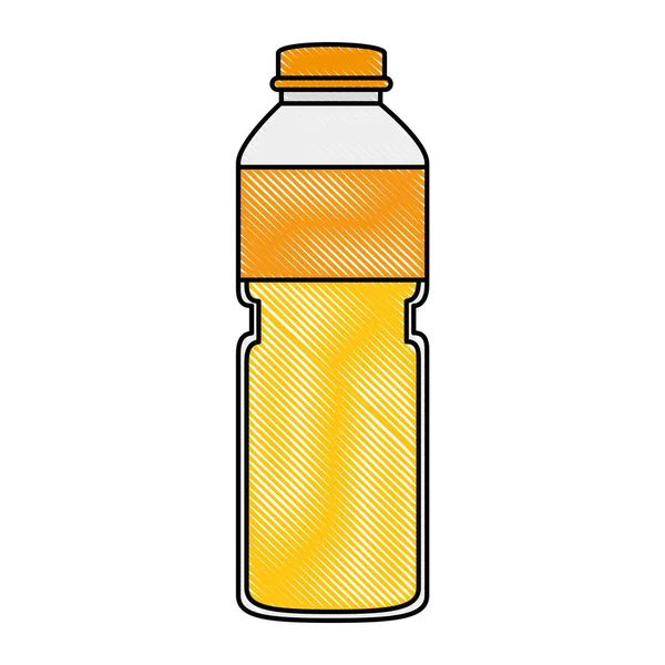 Ikon botol buah jus - Stok Vektor