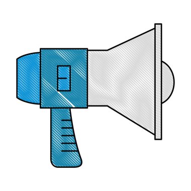 izole megafon ses simgesini