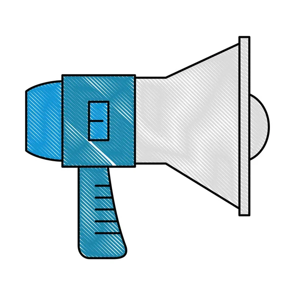 Megaphone sound isolated icon — Stock Vector