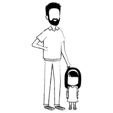 Baba ile kızı karakterler