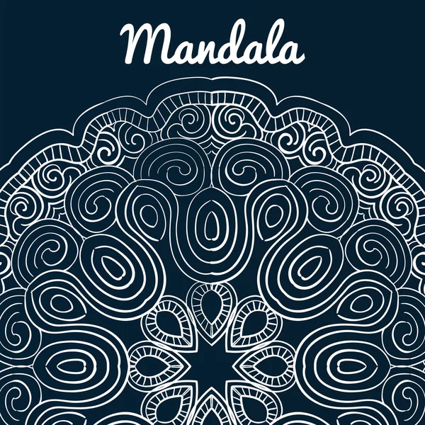 Belo design mandala — Vetor de Stock