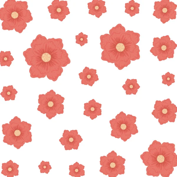 Lindo flores patrón decorativo — Vector de stock