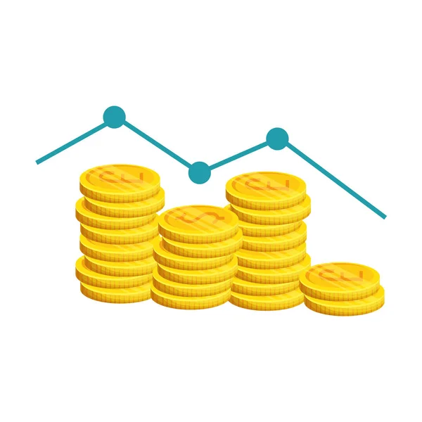 Bitcoin monety ikona ilustrator na białym tle wektor — Wektor stockowy